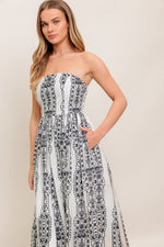 SUMMER SILHOUETTE WOVEN MIDI DRESS - By Baano