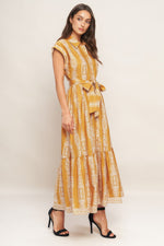 DESERT BLOOM WOVEN MIDI DRESS - By Baano
