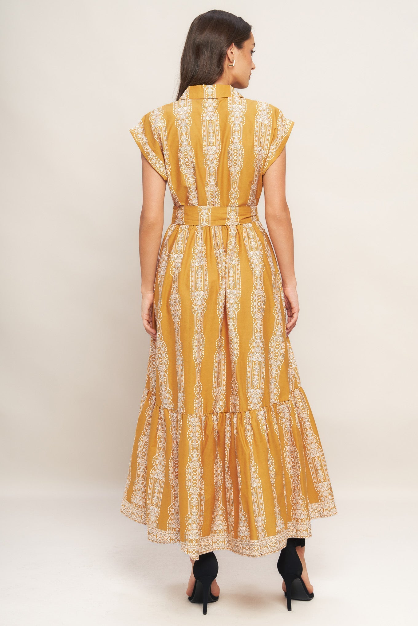 DESERT BLOOM WOVEN MIDI DRESS - By Baano