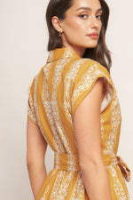 DESERT BLOOM WOVEN MIDI DRESS - By Baano