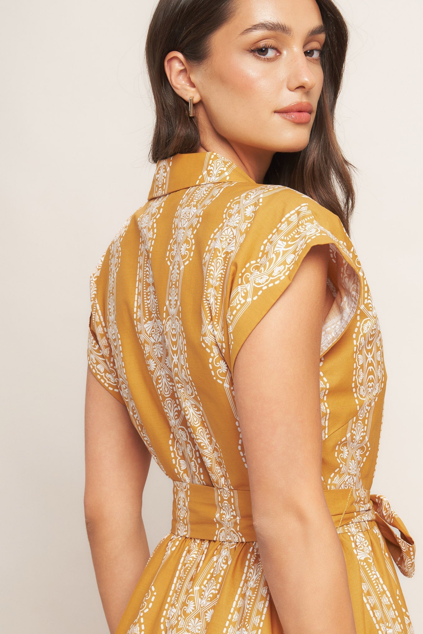 DESERT BLOOM WOVEN MIDI DRESS - By Baano