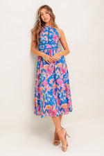SUN-KISSED FLOWER WOVEN MIDI DRESS - By Baano