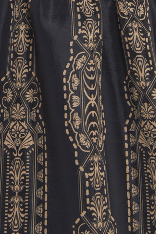 VINTAGE SQUARE WOVEN MIDI DRESS