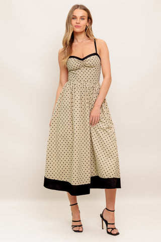 POLKA PASSION WOVEN MAXI DRESS - By Baano