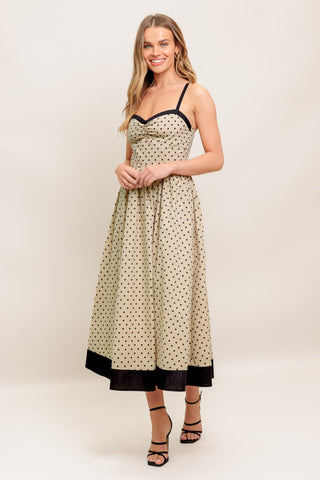 POLKA PASSION WOVEN MAXI DRESS - By Baano