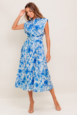 FRESHLY PICKED BLUE WOVEN MIDI DRESS - By Baano