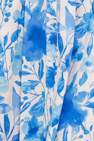 FRESHLY PICKED BLUE WOVEN MIDI DRESS - By Baano