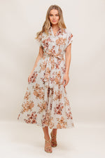 MAPLE GARDEN WOVEN MIDI DRESS - By Baano