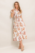 MAPLE GARDEN WOVEN MIDI DRESS - By Baano