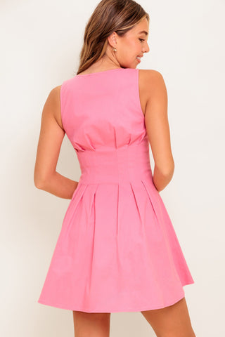 COTTON CANDY DAYS WOVEN MINI DRESS - By Baano