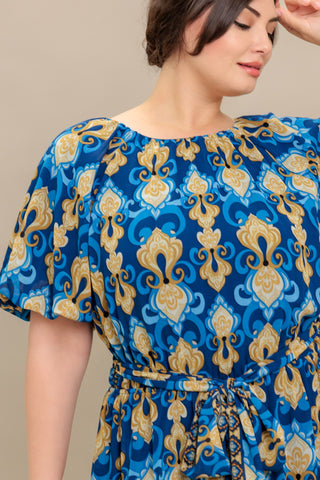 BAROQUE BREEZE WOVEN MINI DRESS - By Baano