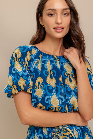 BAROQUE BREEZE WOVEN MINI DRESS - By Baano
