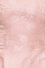 SWEET BLOOM WOVEN JACQUARD SATIN MINI DRESS - By Baano