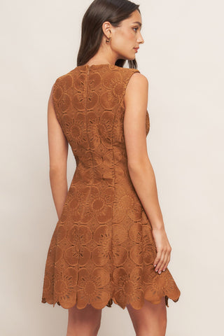 AUTUMN BLOOM WOVEN LACE MINI DRESS Flying Tomato
