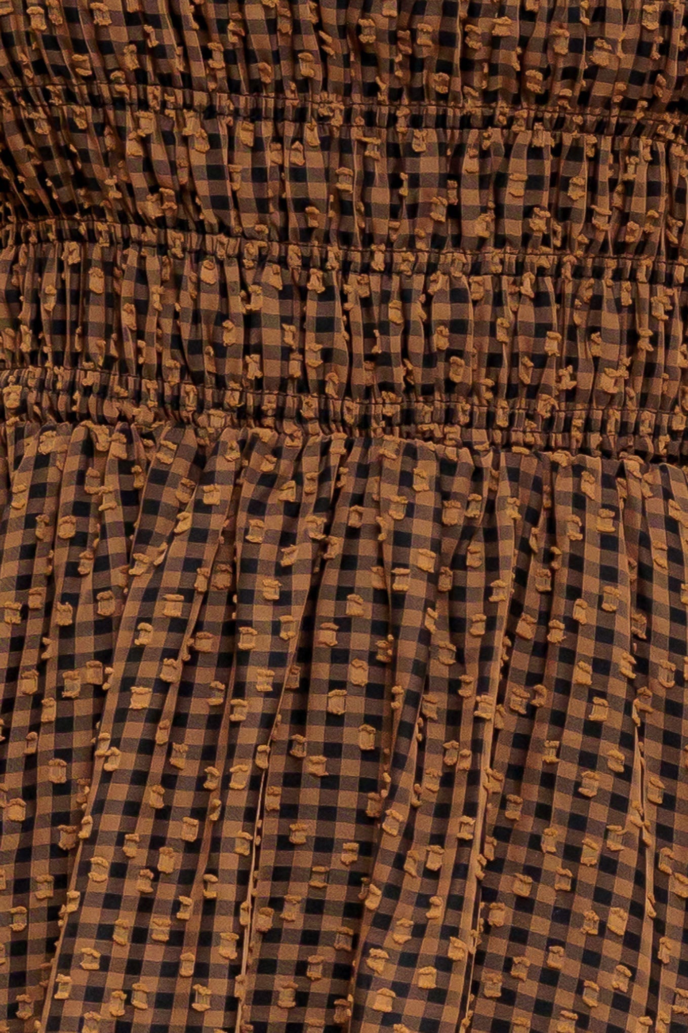 CHECKED DAYDREAM WOVEN MIDI DRESS - By Baano