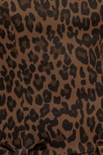 WALK SOFT, STRIKE STRONG LEOPARD WOVEN MIDI DRESS - By Baano