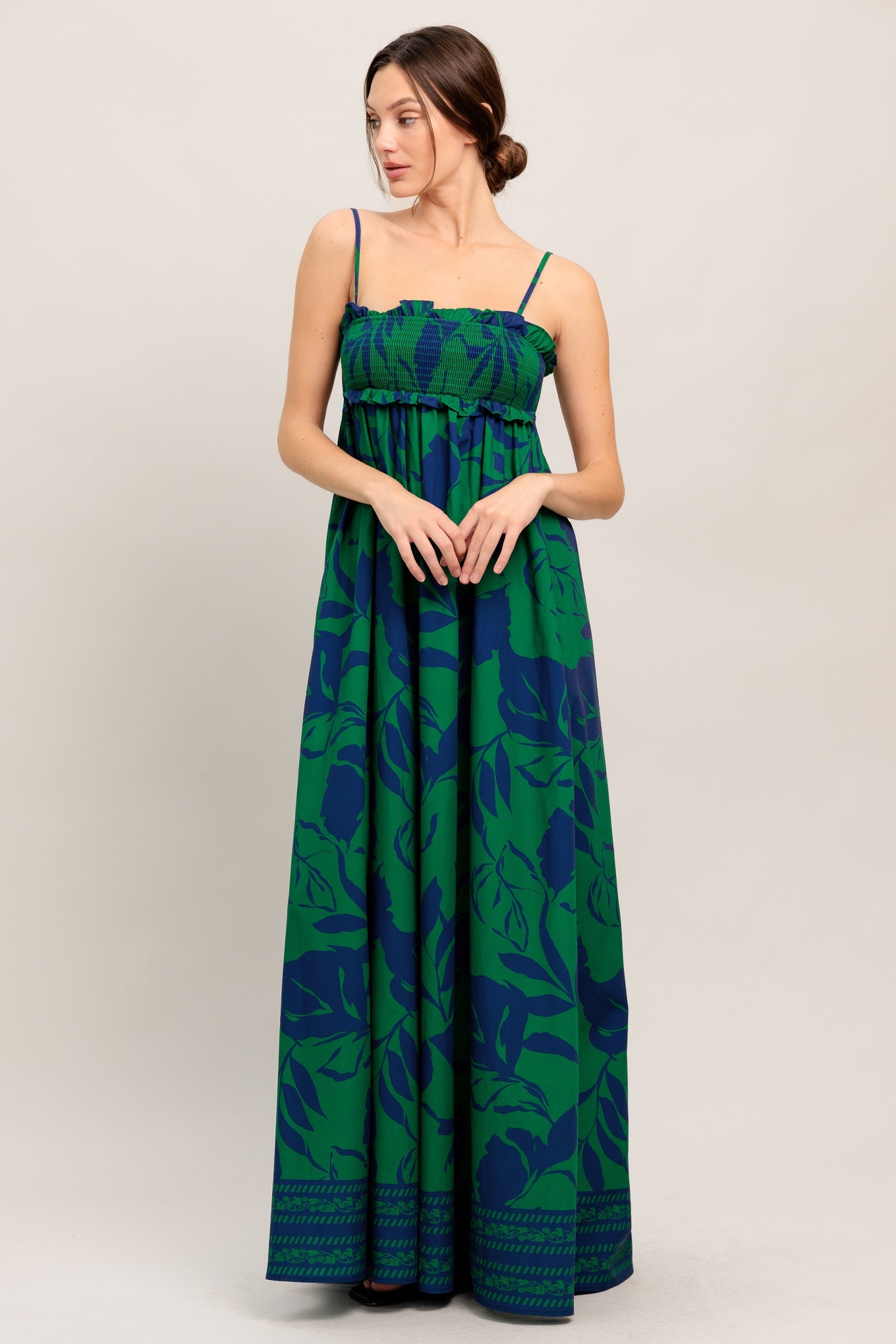 GARDEN PATH WOVEN MAXI DRESS
