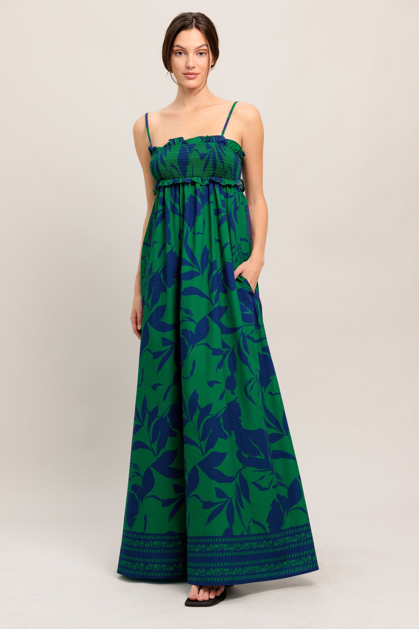 GARDEN PATH WOVEN MAXI DRESS