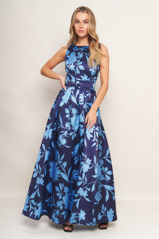 SAPPHIRE FANTASY WOVEN MAXI DRESS - By Baano