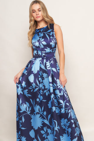 SAPPHIRE FANTASY WOVEN MAXI DRESS - By Baano