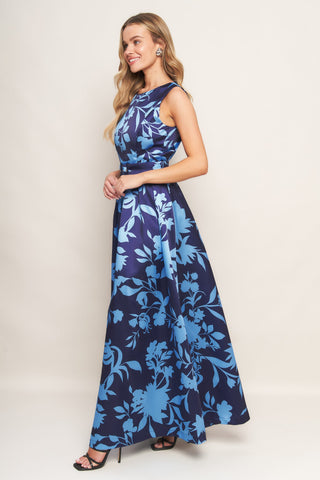 SAPPHIRE FANTASY WOVEN MAXI DRESS - By Baano