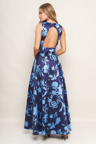 SAPPHIRE FANTASY WOVEN MAXI DRESS - By Baano