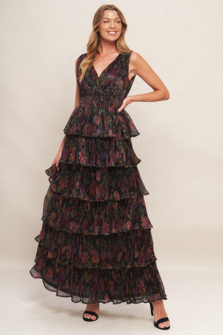DARK ROMANCE WOVEN MAXI DRESS - By Baano