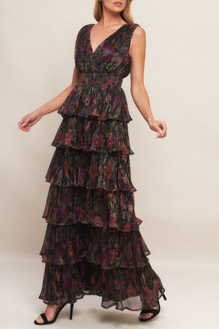 DARK ROMANCE WOVEN MAXI DRESS - By Baano