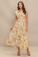 BUTTERCUP KISS WOVEN MIDI DRESS - By Baano