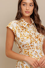 BUTTERCUP KISS WOVEN MIDI DRESS - By Baano