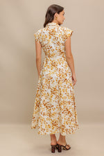 BUTTERCUP KISS WOVEN MIDI DRESS - By Baano