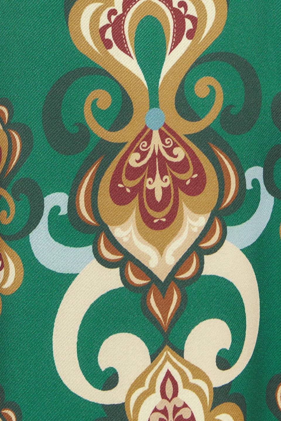 MODERN RETRO BLOOM WOVEN MIDI DRESS - By Baano