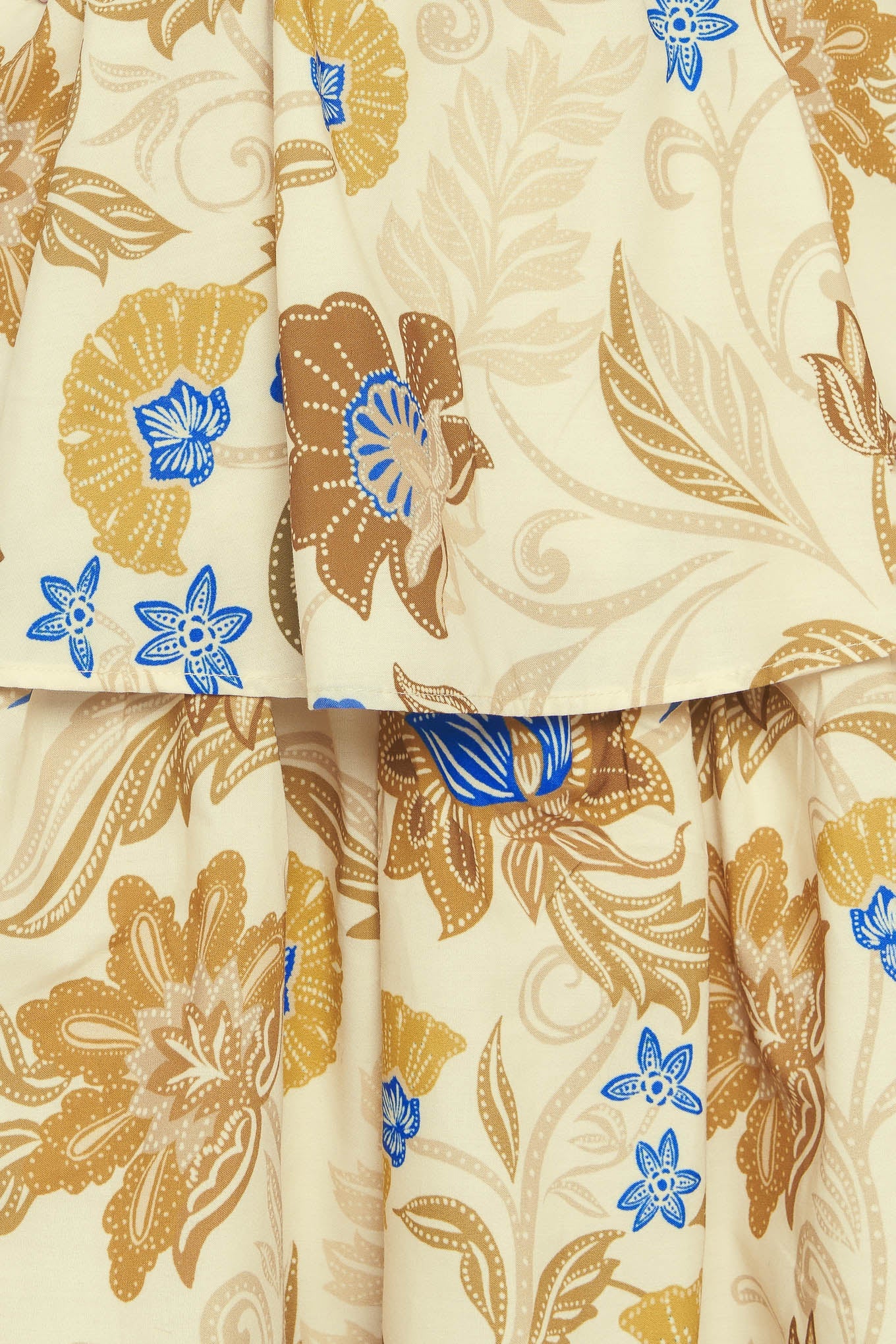 GOLDEN BLOSSOM WOVEN MAXI DRESS - By Baano