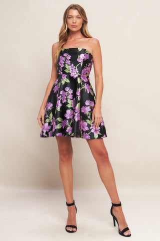 GARDEN PARTY CHIC WOVEN MINI DRESS - By Baano