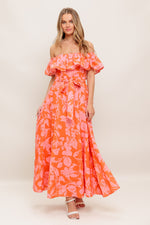 CITRUS GARDEN WOVEN MIDI DRESS - By Baano