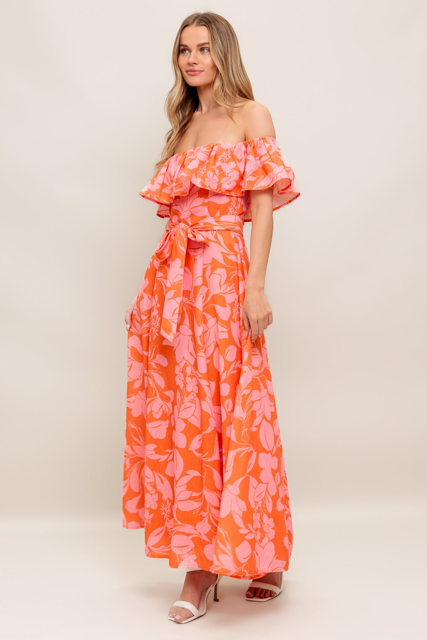 CITRUS GARDEN WOVEN MIDI DRESS - By Baano