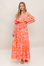 CITRUS GARDEN WOVEN MIDI DRESS - By Baano