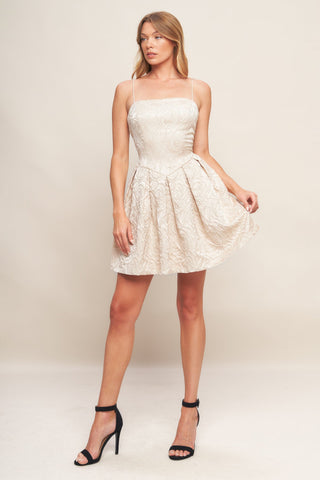 ROMANTIC GARDEN WOVEN MINI DRESS - By Baano