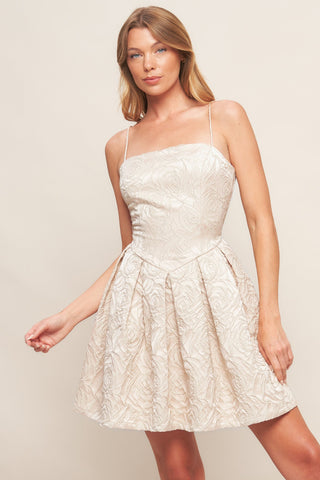 ROMANTIC GARDEN WOVEN MINI DRESS - By Baano