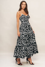 URBAN WILD WOVEN MIDI DRESS - By Baano