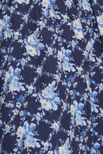 BLUE RENAISSANCE WOVEN MIDI DRESS - By Baano