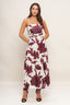 IVORY/BURGUNDY