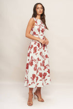 ROMA FLORAL WOVEN MIDI DRESS - By Baano