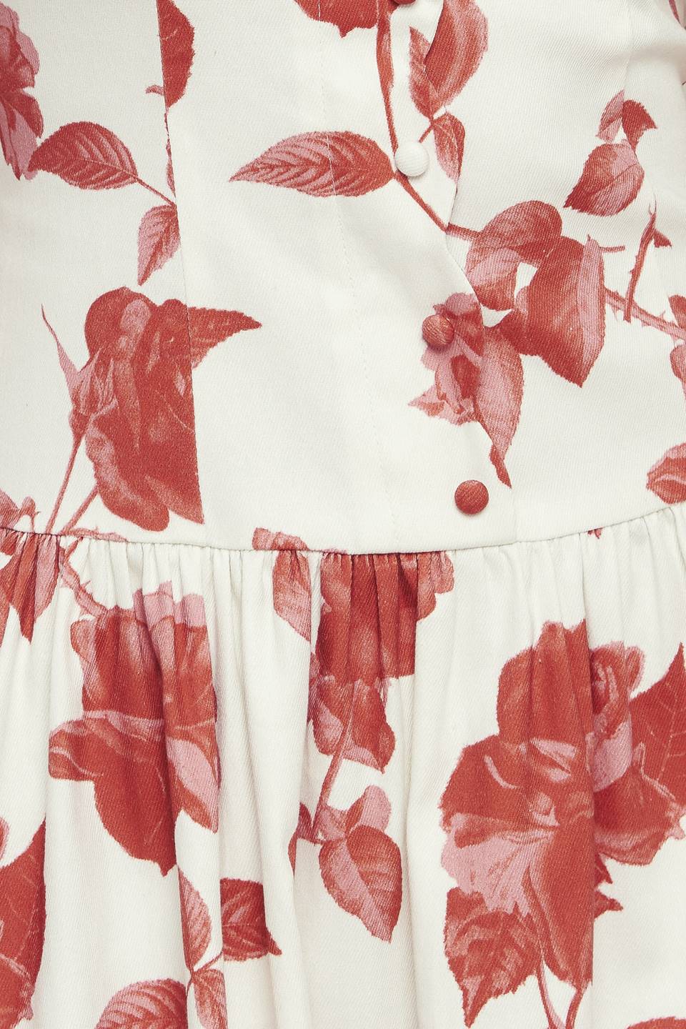 ROMA FLORAL WOVEN MIDI DRESS - By Baano