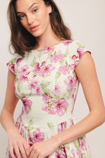 BLOSSOM BABE WOVEN MINI DRESS