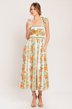 MARIGOLD BREEZE WOVEN MIDI DRESS Flying Tomato