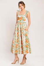 MARIGOLD BREEZE WOVEN MIDI DRESS Flying Tomato
