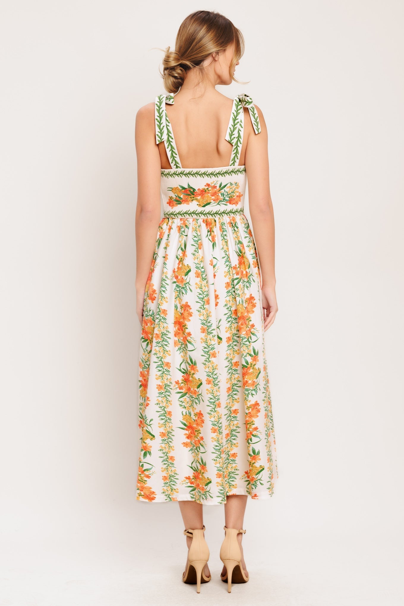 MARIGOLD BREEZE WOVEN MIDI DRESS Flying Tomato