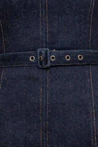 COOL CONTROL DENIM MINI DRESS - By Baano