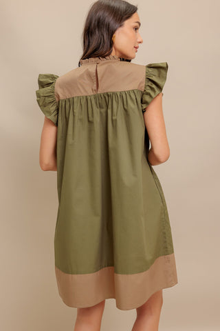 FOREST WHISPER WOVEN MINI DRESS - By Baano